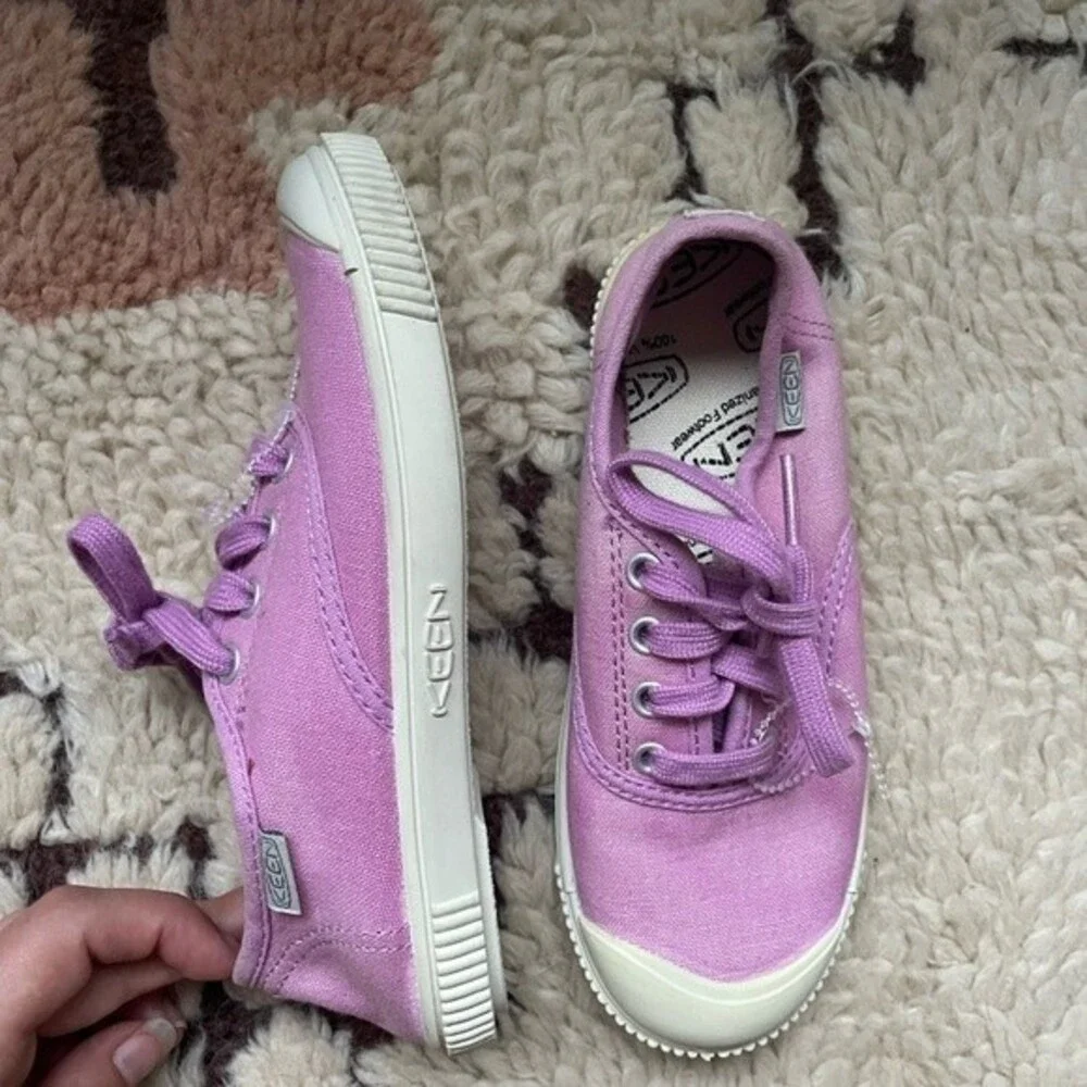 Keen shoes kids Maderas Oxford Sneakers Purple Canvas Vulcanized Rubber Lace-Up